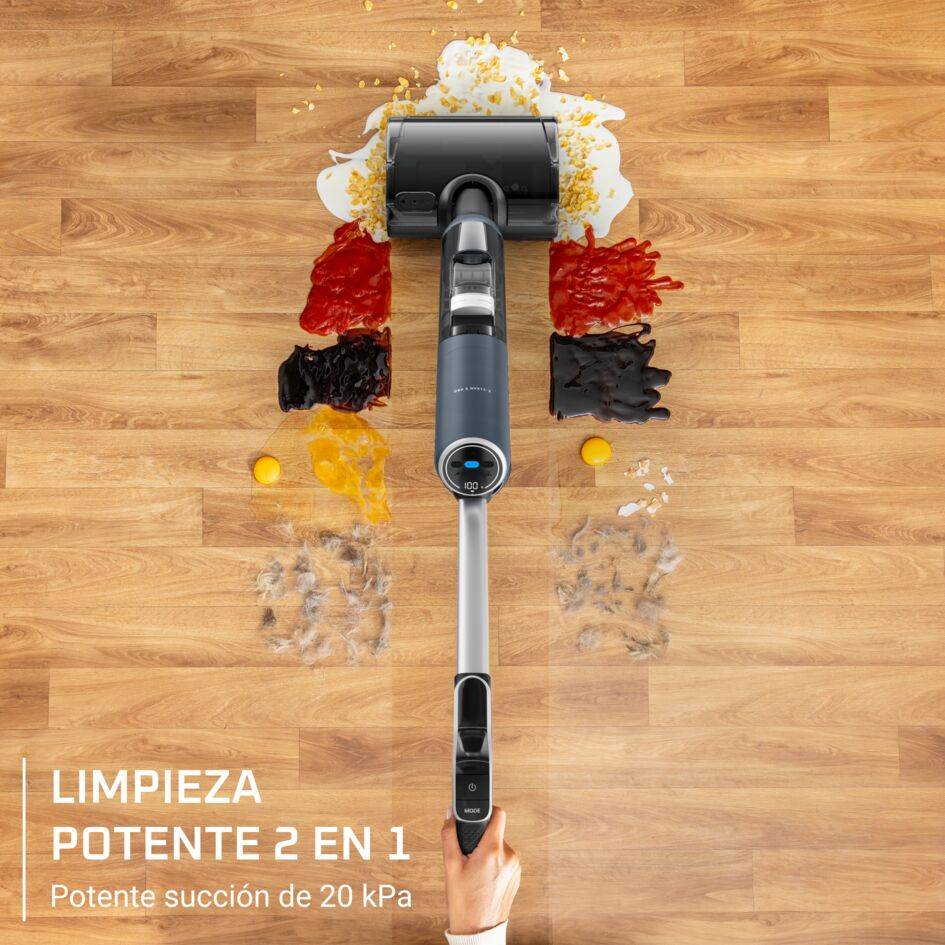X-Clean 5 Pro de Rowenta, Aspirador Húmedo Y Seco 2 En 1, Modo De Detección Automática, Limpieza En Profundidad, Mantenimiento Sencillo