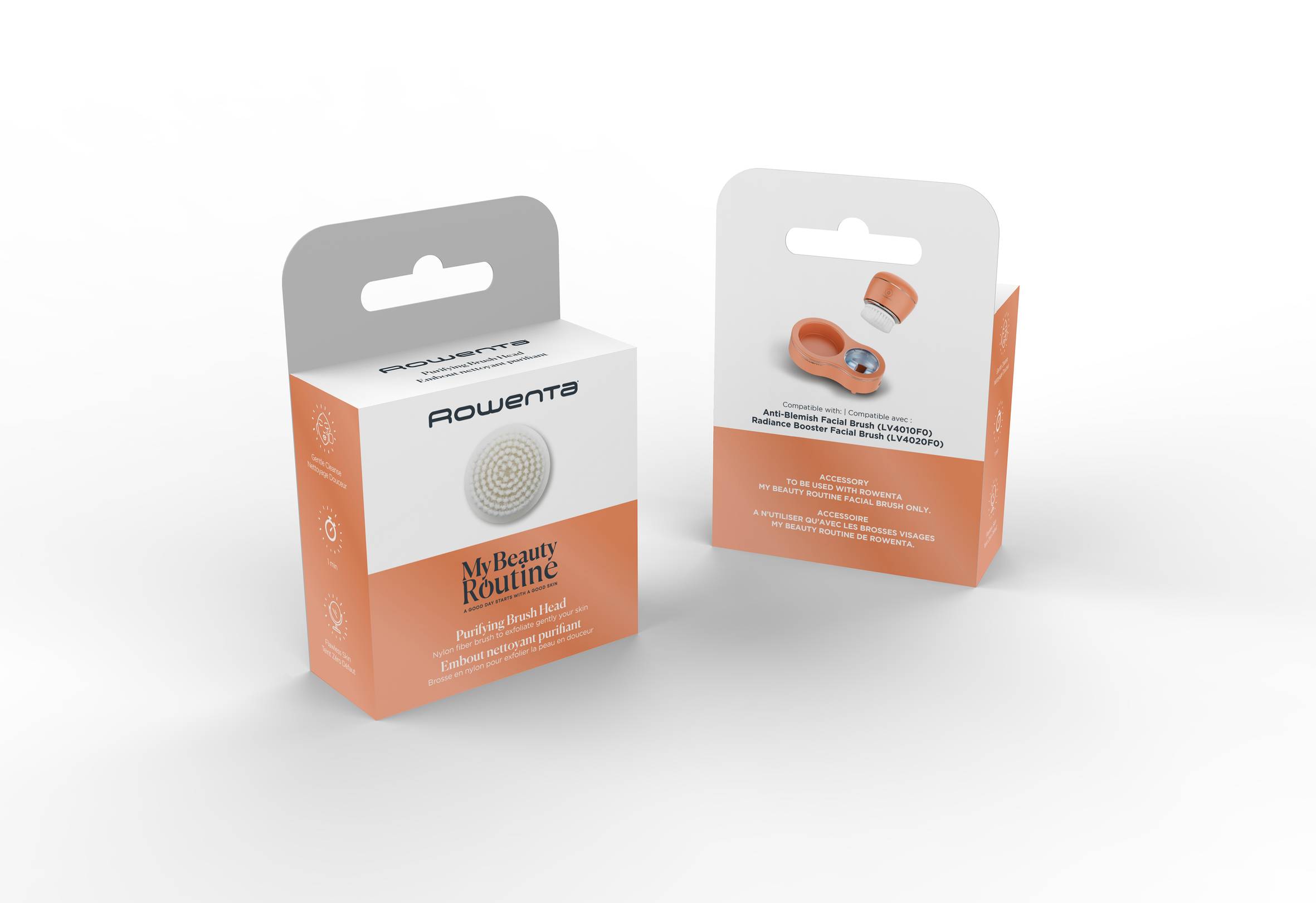 Boquilla con cepillo exfoliante para la cara XD4110F0