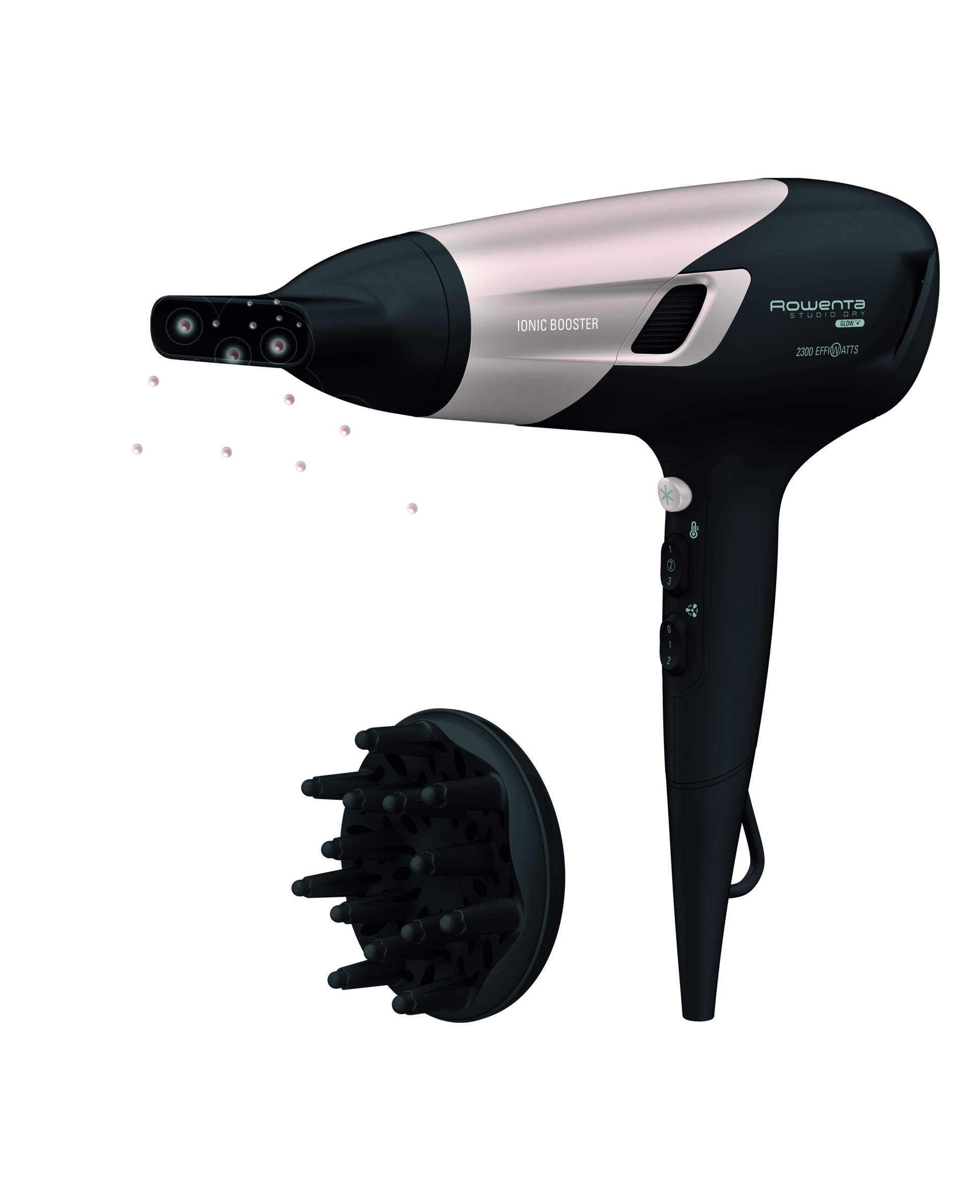 STUDIO DRY GLOW NEGRO Y ROSA, 2300 W