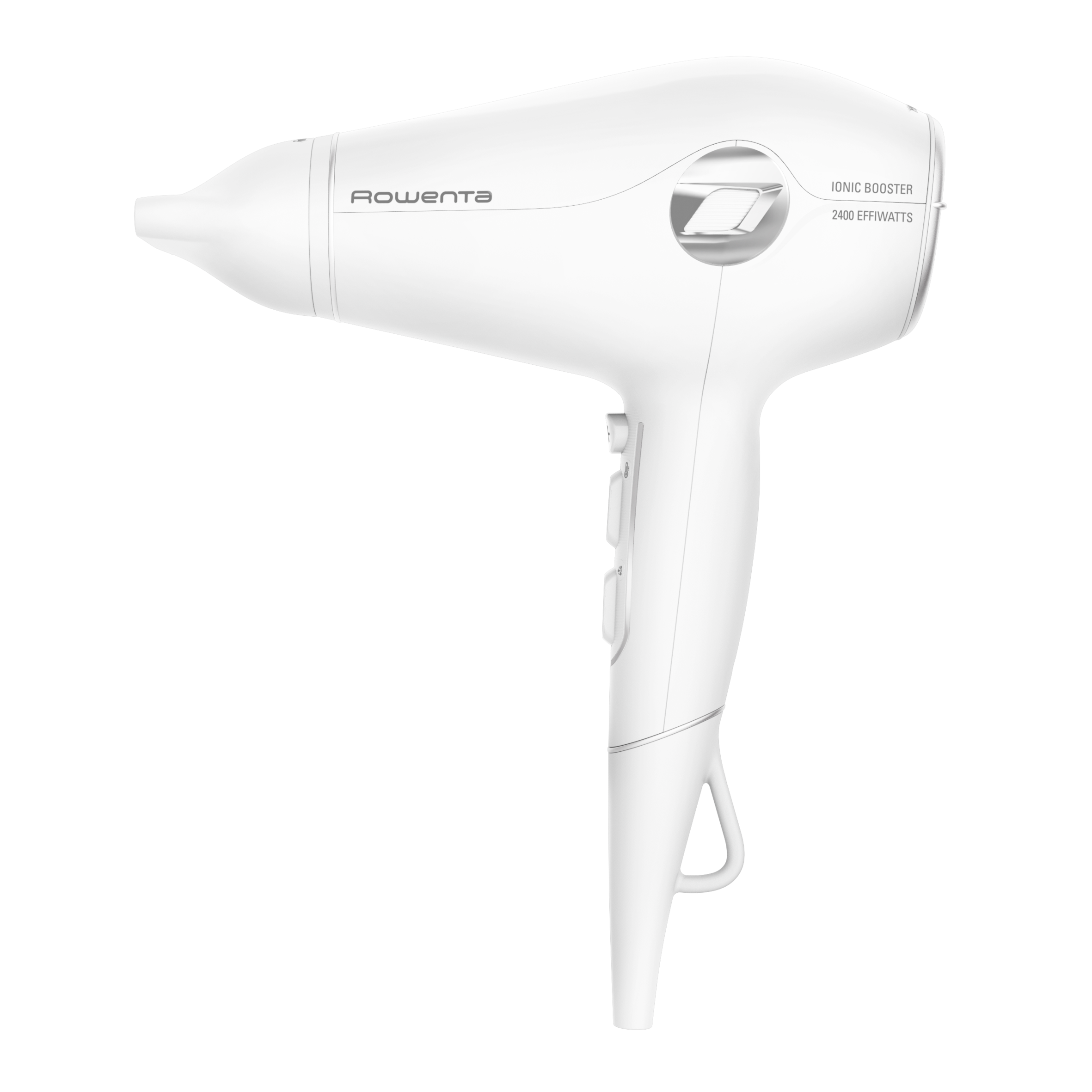Volumizer, Secador de pelo, Motor híbrido, 2400 Effiwatts, 3D Volume Booster, Blanco