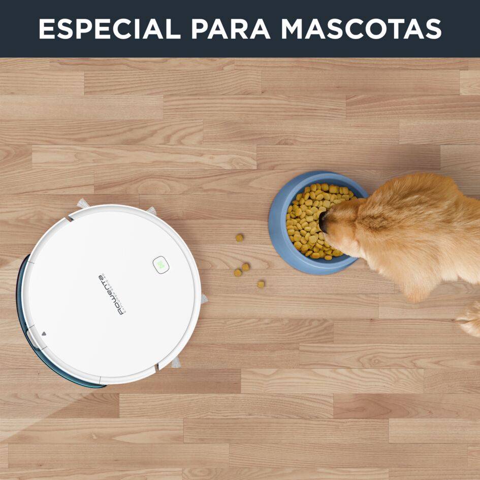 X-Plorer Serie 40 de Rowenta, Robot Aspirador, Cepillo Animal Turbo, Aqua Force, Mopa, Kit de Limpieza con Cinta Magnética, Diseño Conectado, Sistema de Navegación, 3 Modos de Limpieza