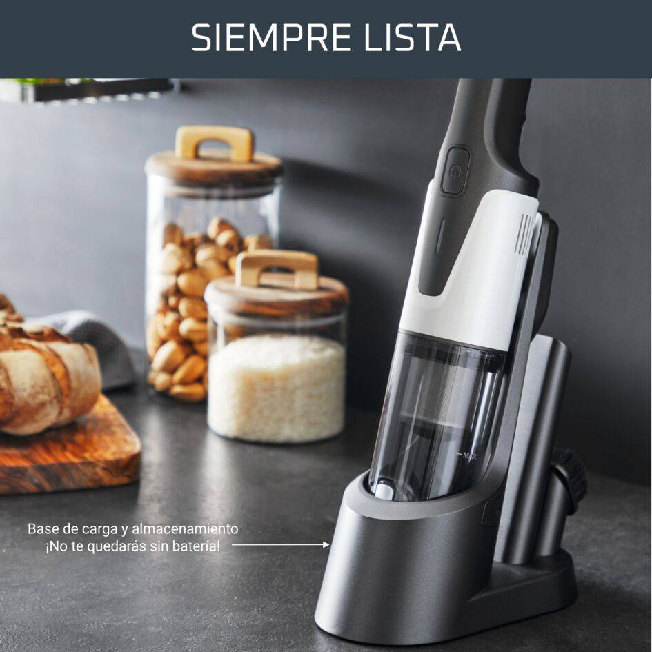 X-Touch de Rowenta, Aspiradora de Mano Sin Cable, Compacta, Gran Potencia de Limpieza, Motor Nano Digital