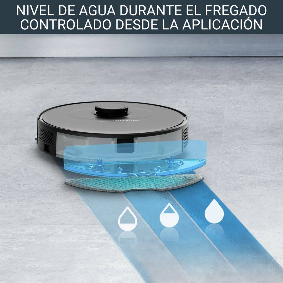 X-PLORER Serie 75 S, Robot aspirador, navegación de alta precisión, limpieza 4 en 1, fregado avanzado con sistema Smart Aqua Power, ajustes personalizados, salta obstáculos elevados, 120 minutos de autonomía