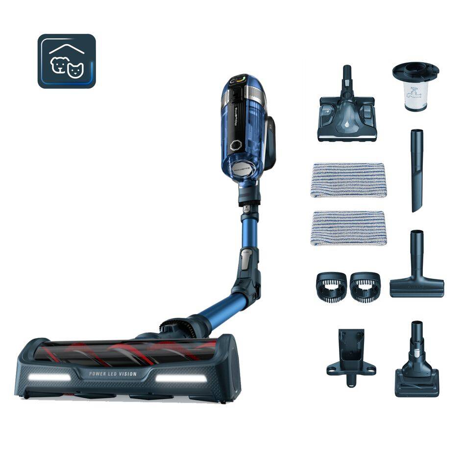 X-Force Flex 11.60 Aqua, Aspiradora sin cable, 130 airwatts, Batería 25,2 V, Azul