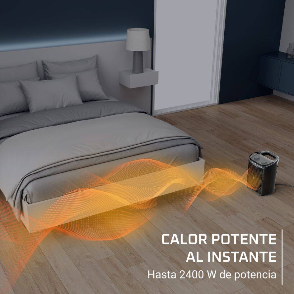 Intense Comfort Aqua de Rowenta, Calefactor de baño seguro, silencioso, 2400 W de potencia