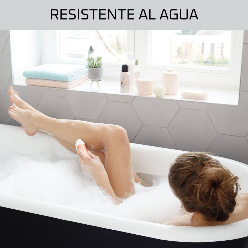 Aquasoft Wet&Dry, Depiladora, 100 % a prueba de agua, Antiirritación, 4 accesorios