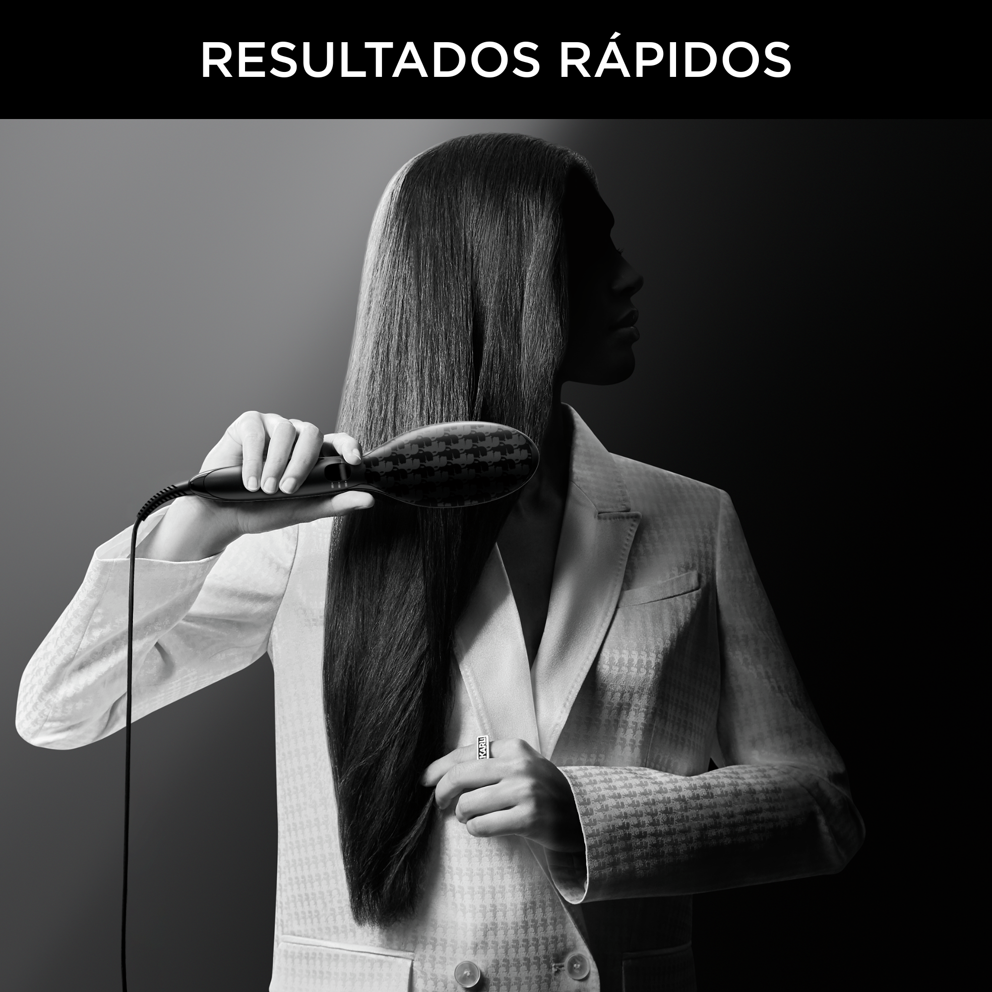 Powerstraight Rowenta x KARL LAGERFELD, cepillo alisador
