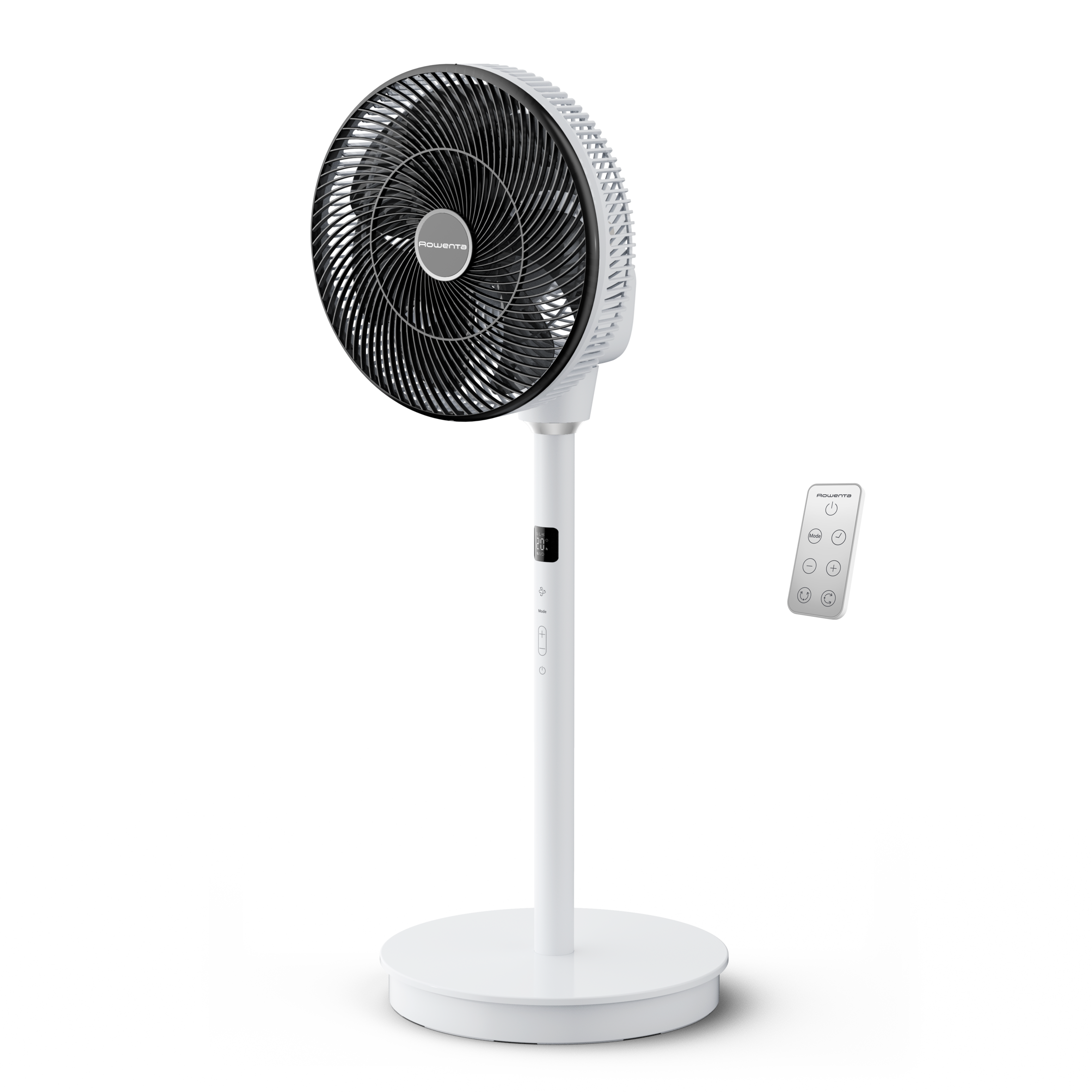 Turbo Silence Compact 3D Multiflow, Ventilador De Pie, Refrescamiento Intenso, Oscilación Multidireccional