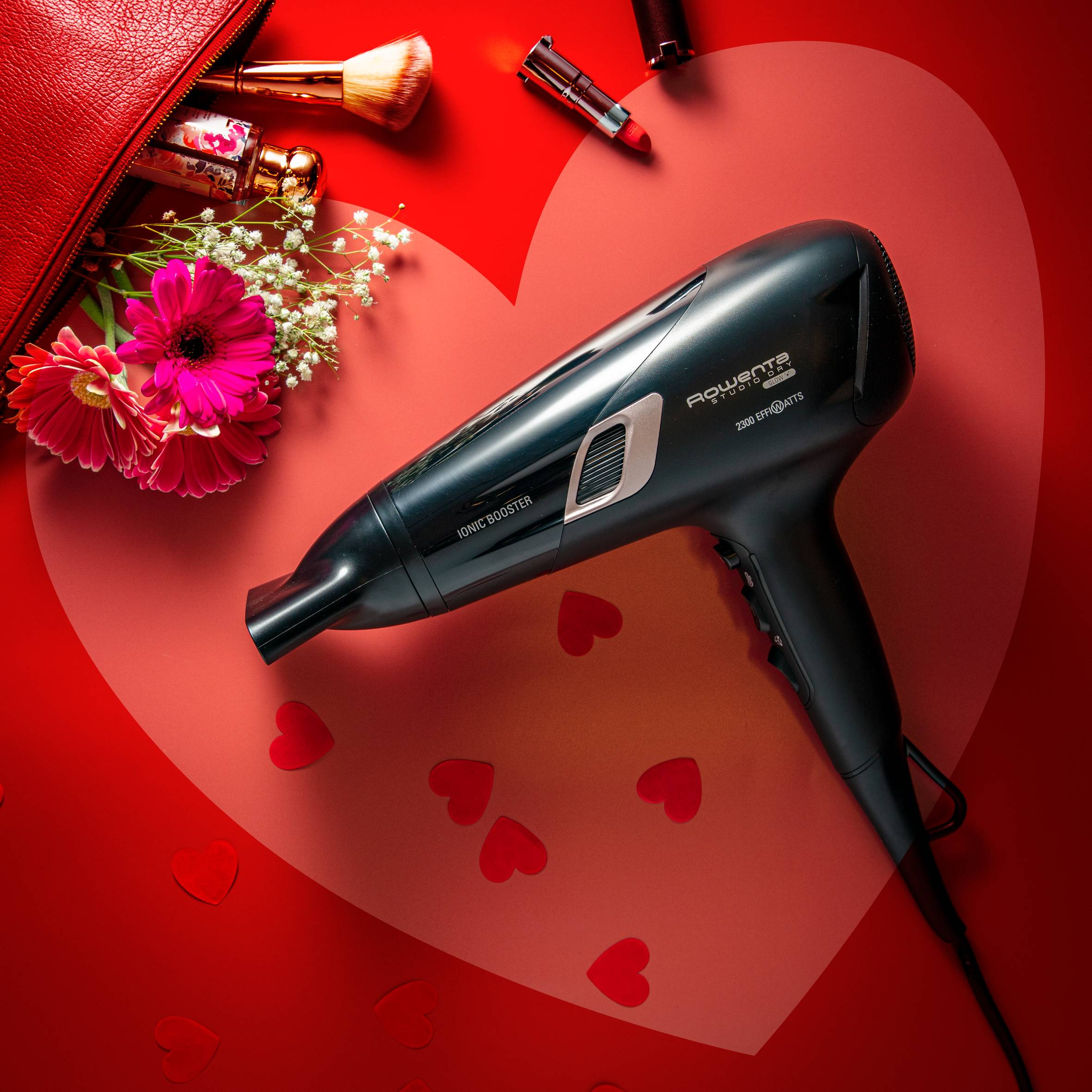 Studio Dry Glow, Secador de pelo, 2300 Effiwatts, Tecnología iónica, Ajuste Thermo Control