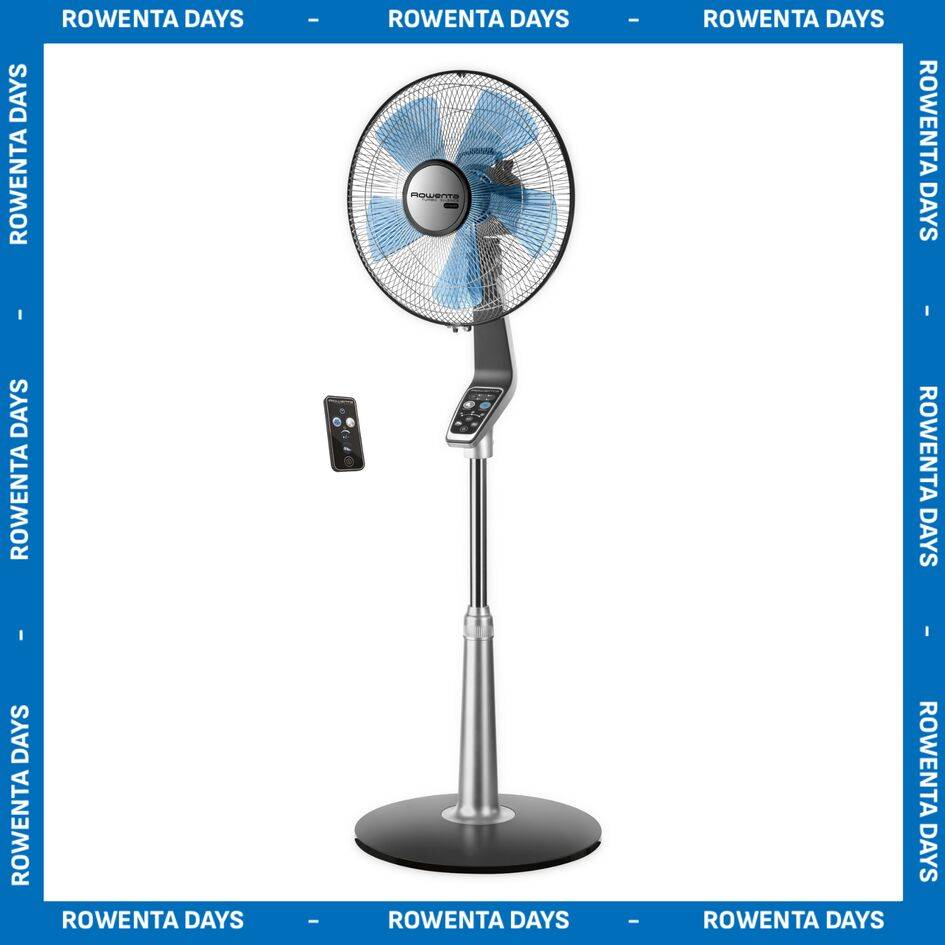 Turbo Silence Extreme, Ventilador de pie, Silencioso, 2 modos personalizados, Temporizador hasta 8h, Mando a distancia