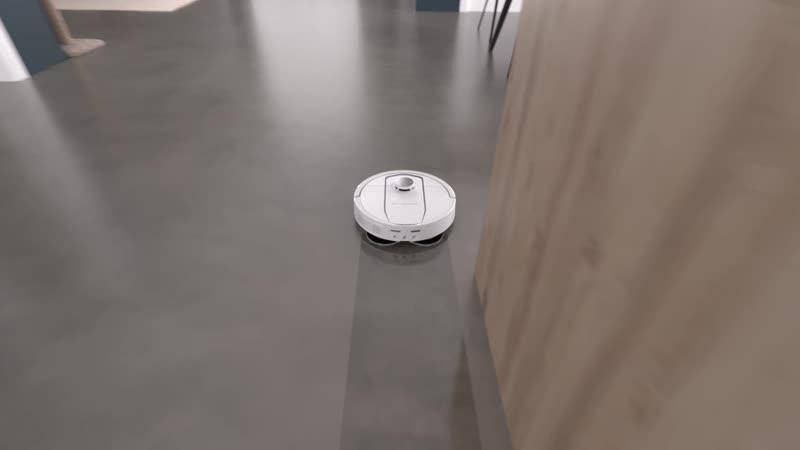 X-Plorer Serie 580 Max de Rowenta, Robot aspirador, lavado y secado automáticos de mopas, estación de vaciado automático de la suciedad, navegación inteligente