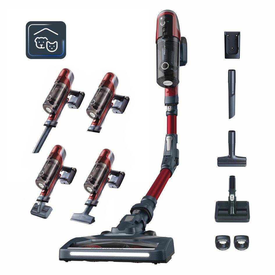 X-Pert 6.60 Smart de Rowenta, Aspiradora de mano, Ligera, Animal Kit, LED, Flexible, 18 V, BOOST, Batería extraíble, Suelos duros, Alfombras, Aspiradora de mano, Ligera, Animal Kit, LED, Flexible, 18 V, BOOST, Batería extraíble, Suelos duros, Alfombras