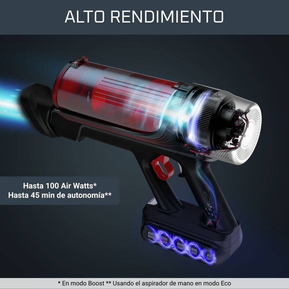 X-Force Flex 9.60 de Rowenta, Aspiradora sin cable, Modelo Animal Care, Gran potencia de aspiración constante, Batería de larga duración, Ultraligero