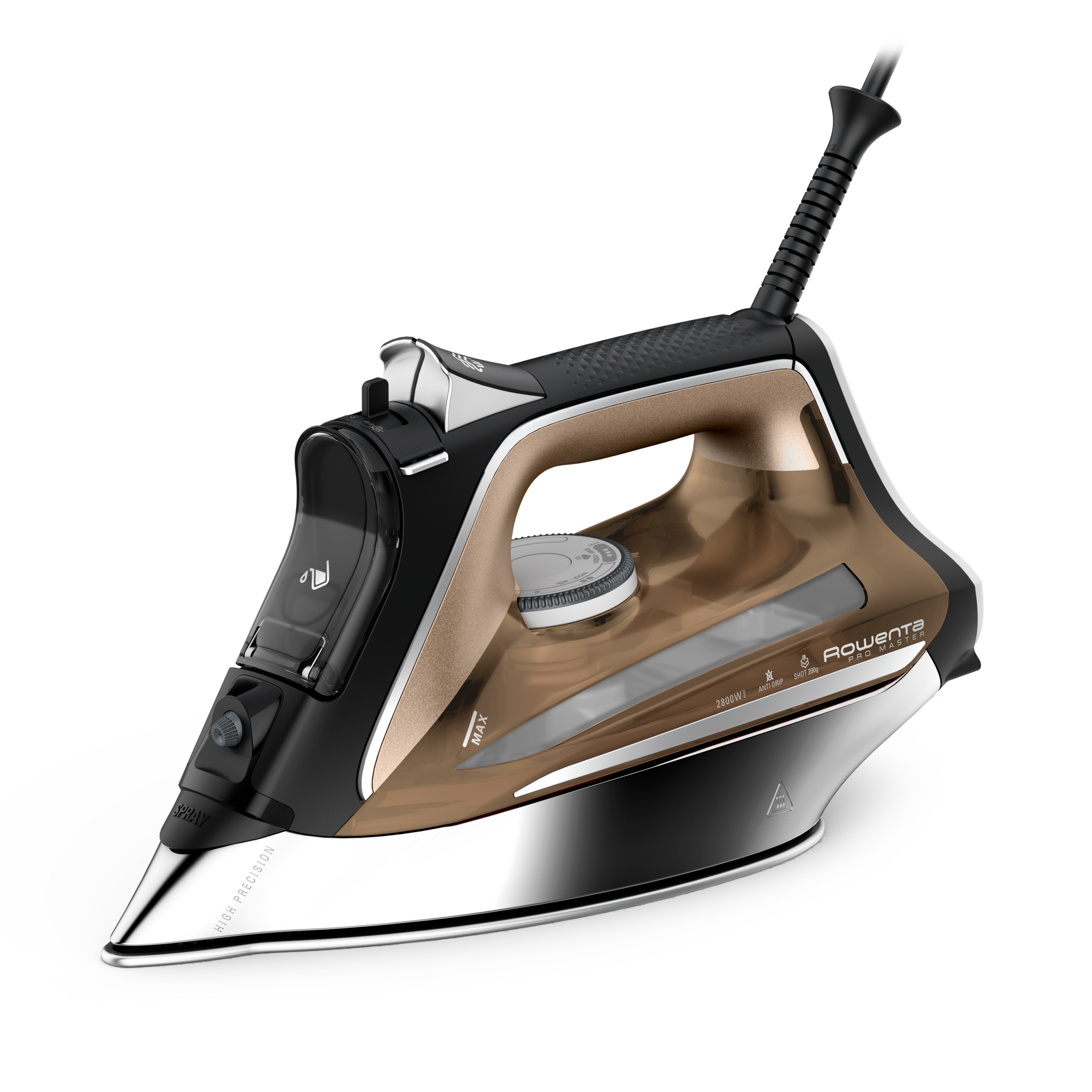 Pro Master, Plancha de vapor, potente distribución del vapor y punta de alta precisión