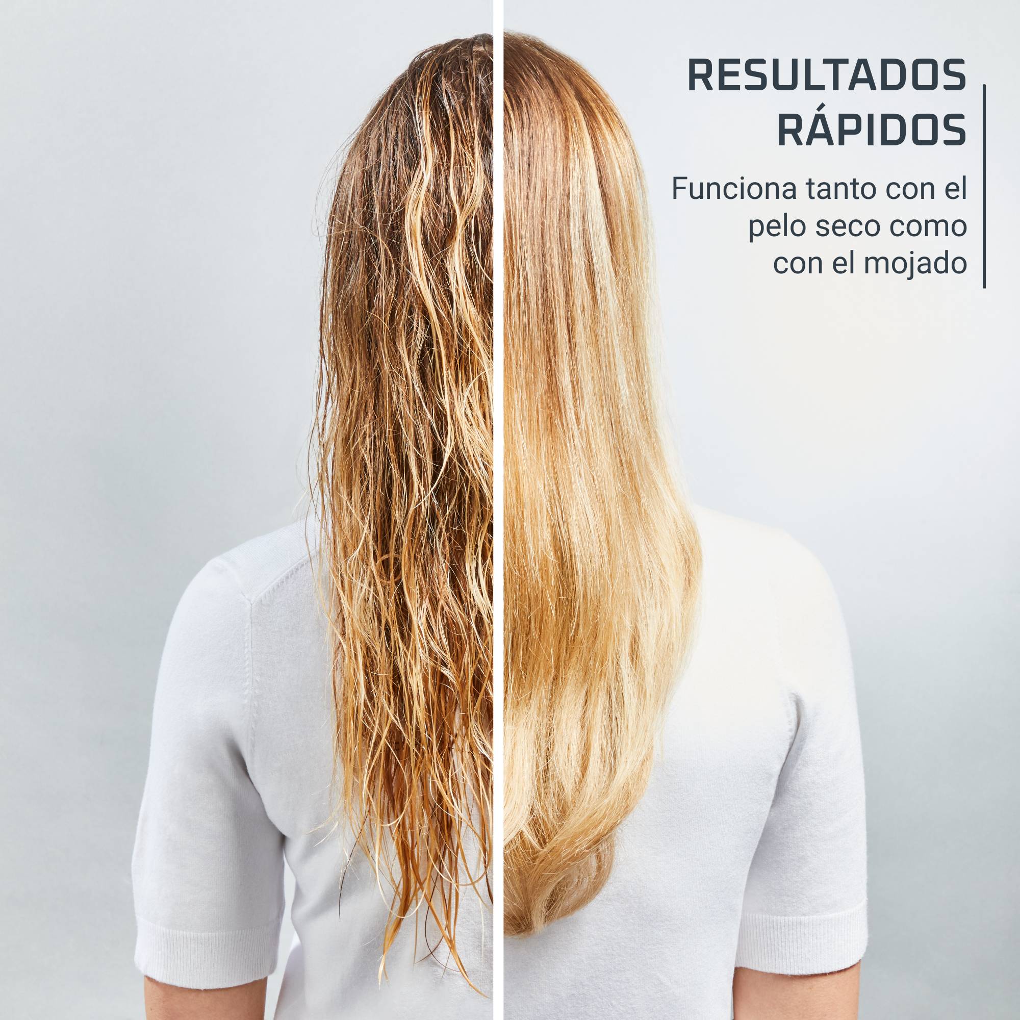 Powerstraight Air de Rowenta, cepillo secador, secado y alisado 2 en 1, Diseño compacto, Negro