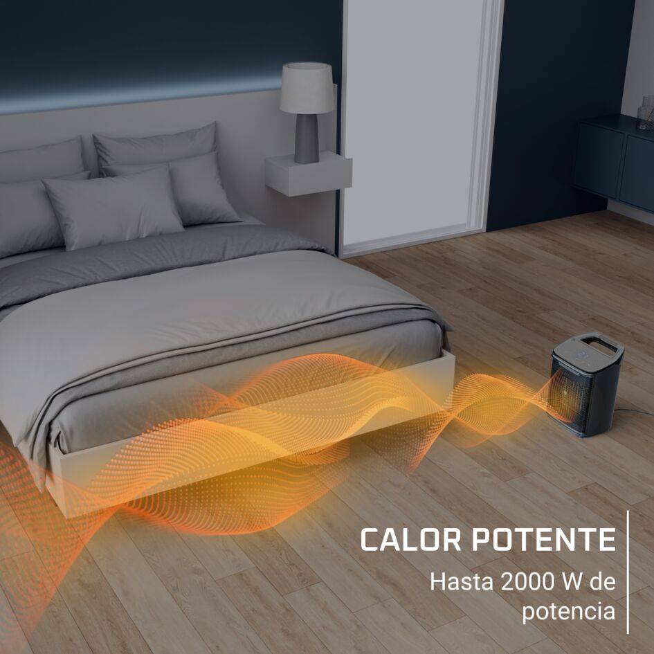 Intense Comfort&nbsp;+ Aqua de Rowenta, Calefactor de baño, 2000&nbsp;W, Tecnología Cerámica, Pantalla Digital, Ahorro energético