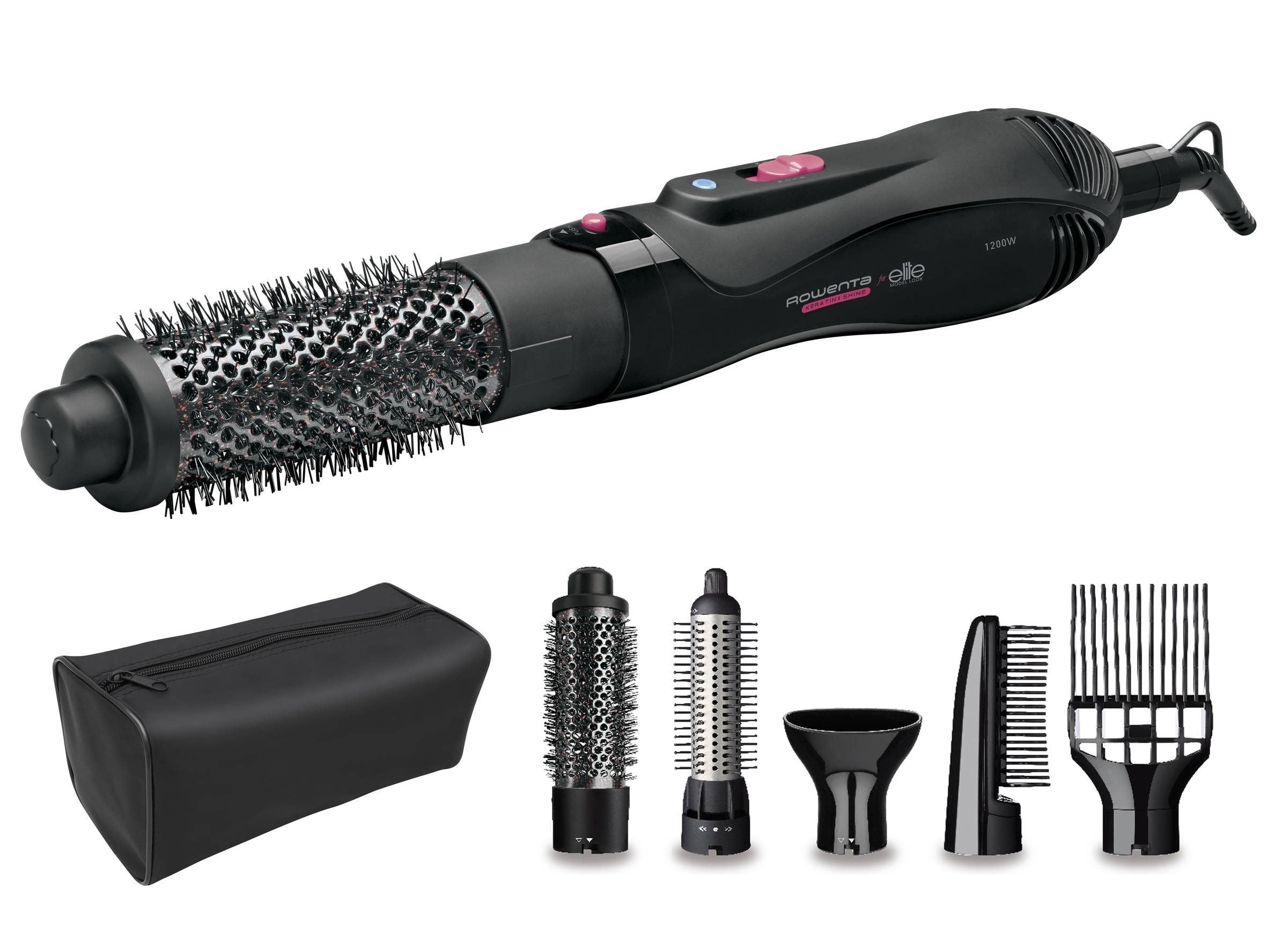 CEPILLO DE AIRE 1200 W CON 5 ACCESORIOS