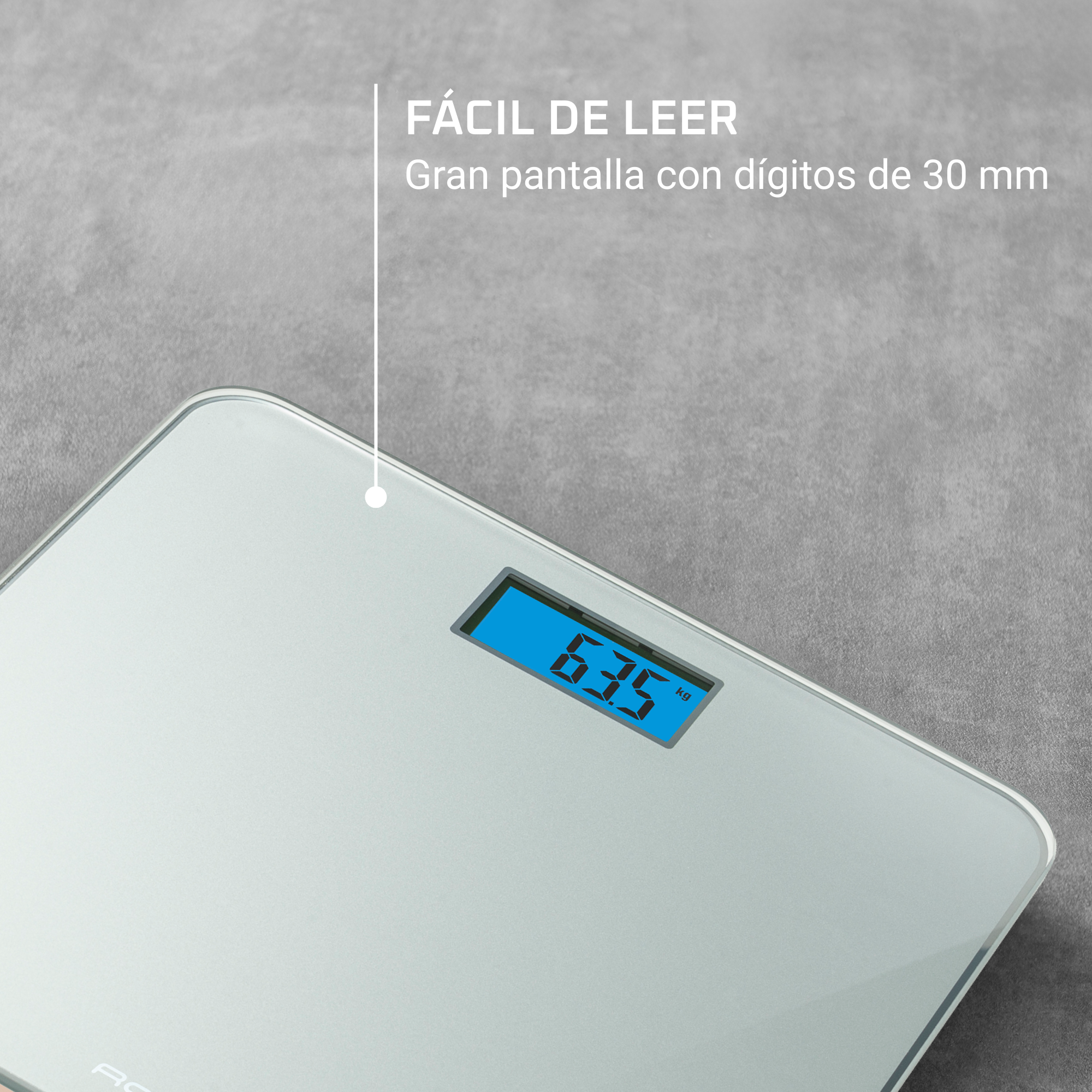 Classic, báscula digital, plateada
