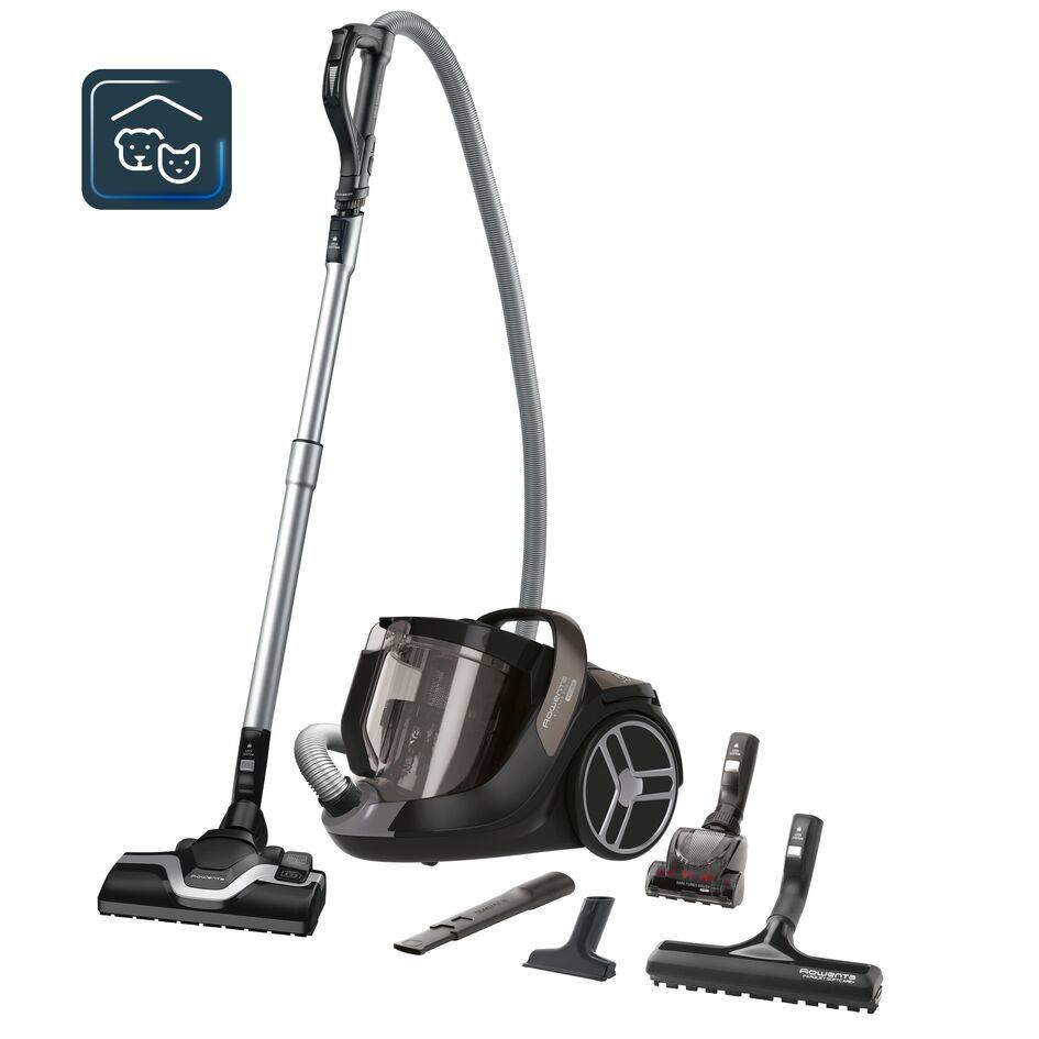 Silence Force Cyclonic, Aspiradora sin bolsa, Animal Care, Negro