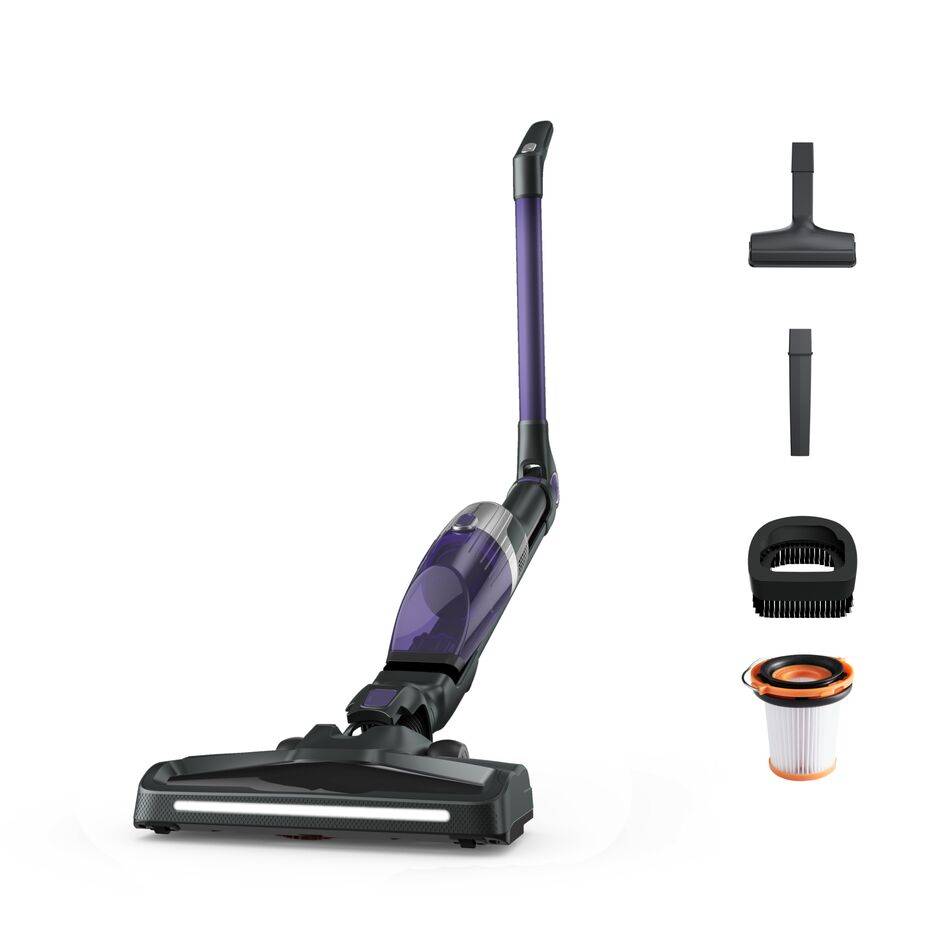 X-Trem Compact 2 en 1, Aspiradora sin cable, Aspiradora de mano, Tecnología Flex, Lila