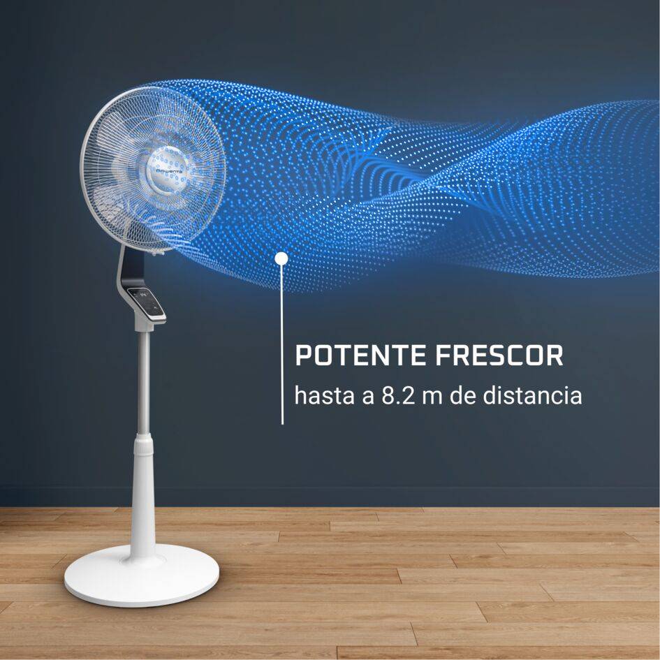 Turbo Silence Extreme, Ventilador de pie, Potente, Bajo consumo energético