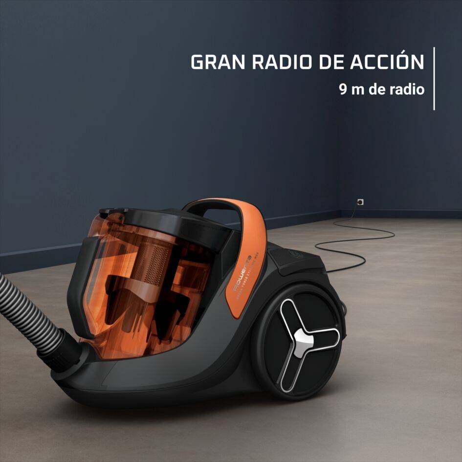 Green Force Cyclonic Max de Rowenta, Aspiradora Sin Bolsa, 900 W, Modelo Clásico, Diseño Ecorresponsable, 2,5&nbsp;L de capacidad