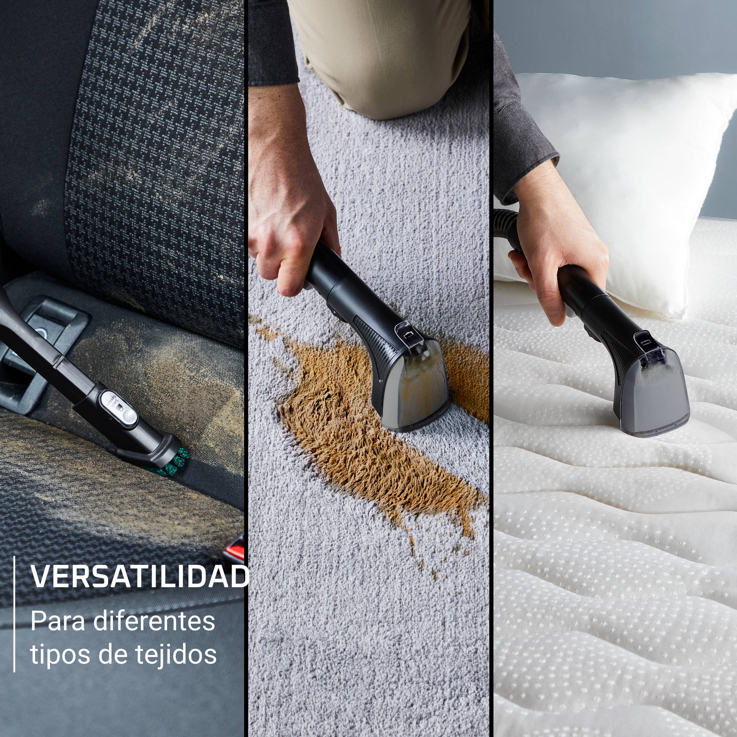 Clean It Compact de Rowenta, Aspirador de tapicerías, Limpieza rápida de derrames y manchas, compacto, hasta 11,5 kpa, 400 W