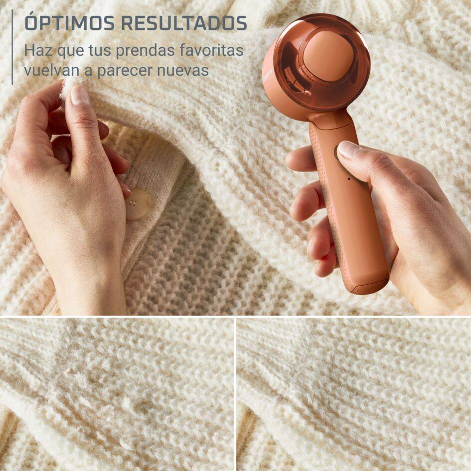 Easy Care de Rowenta, quitapelusas recargable, rejilla de acero inoxidable, rápido y fácil de usar