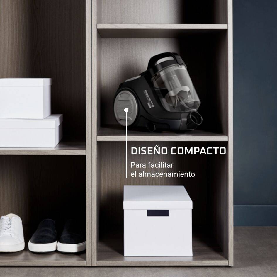 Swift Power Cyclonic de Rowenta, aspiradora sin bolsa, 900 W de potencia máxima, diseño compacto