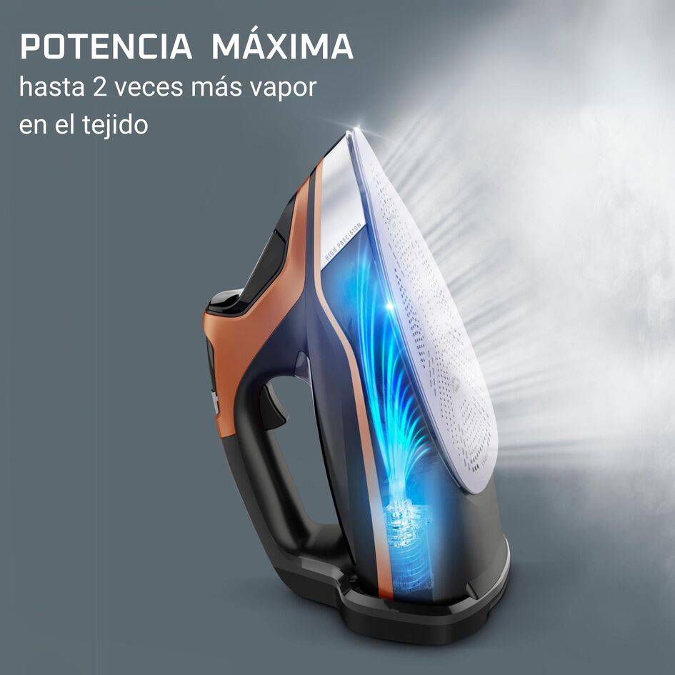 Steamforce Pro, Plancha de Vapor, 3200 W, Cómodo, Pantalla inteligente con 5 preajustes