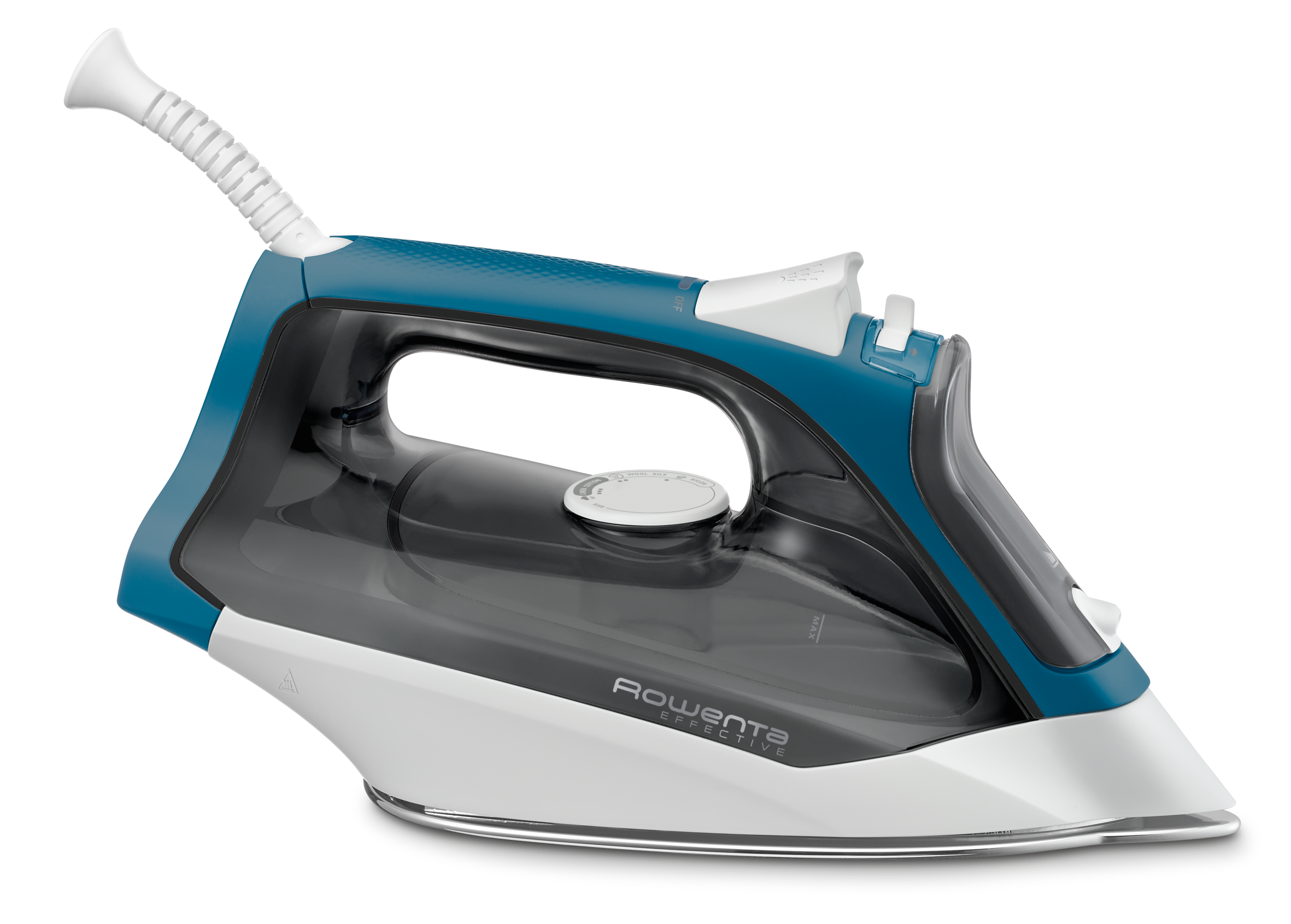 Effective, Plancha de vapor, Golpe de 110 g/min, Azul, blanca y negra