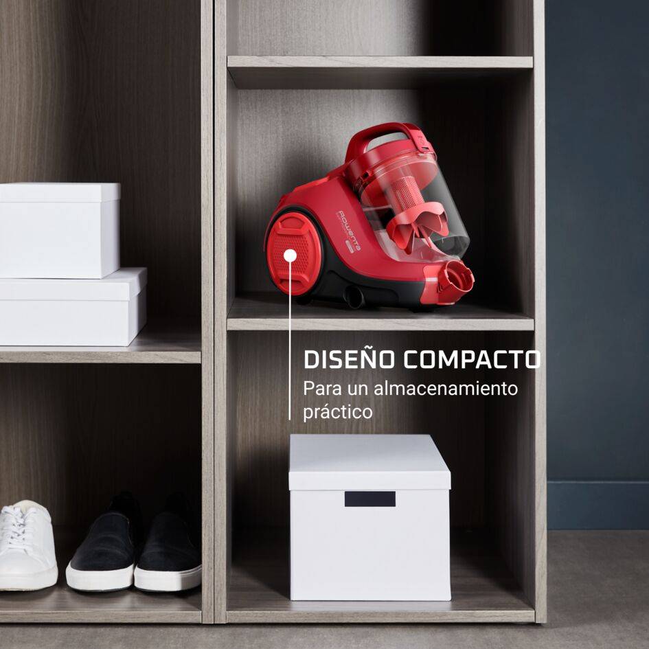 Swift Power Cyclonic, Aspiradora sin bolsa, 900 W, 1,2 L, Classic Kit, Roja