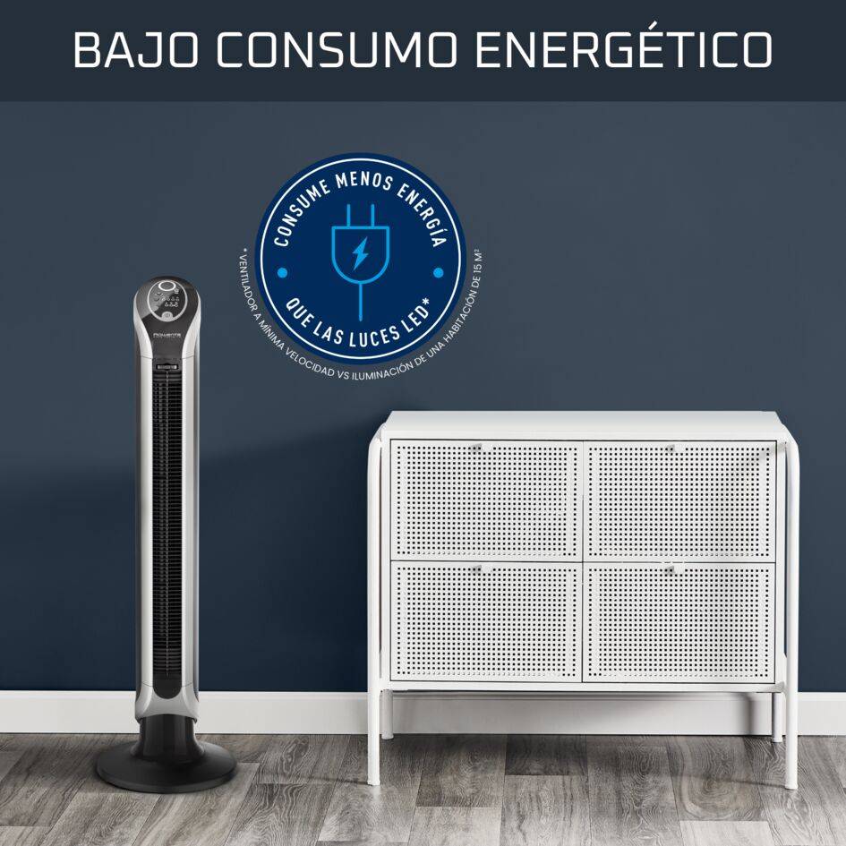 Eole Infinite, Ventilador de torre, Oscilación de 180º, Mando a distancia