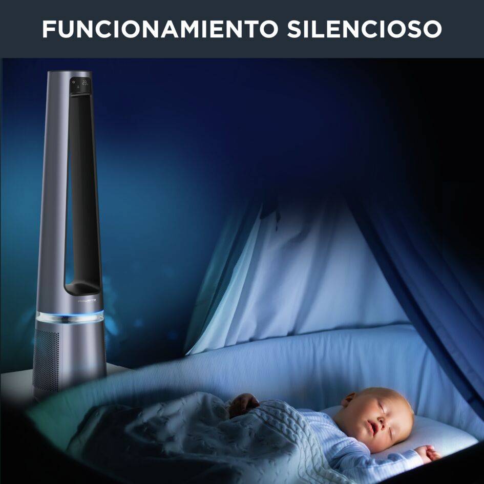 Eclipse 2 en 1, Purificador + Ventilador, 2 en 1, 12 velocidades