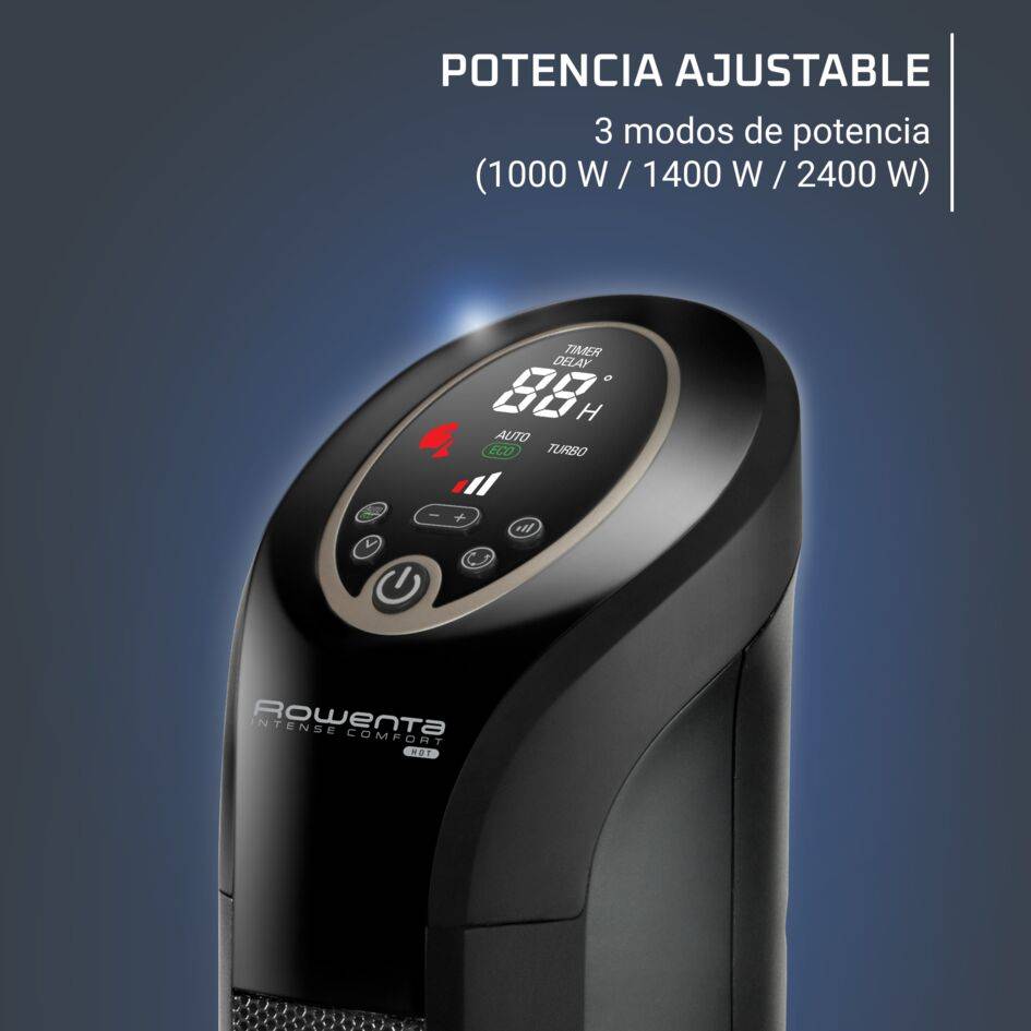 Intense Comfort Hot, Calefactor cerámico de torre, 42 dB(A), Modo Eco
