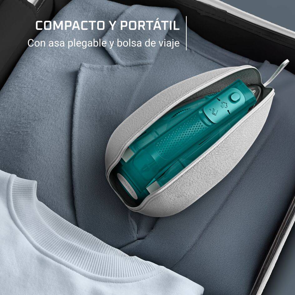 First Class de Rowenta, Plancha de vapor, Formato plegable de viaje, Compacta, Ligera, Calentamiento rápido