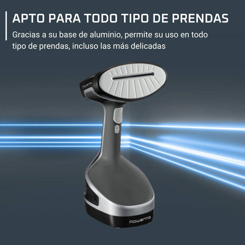 Rowenta Access Steam+, cepillo de vapor de mano, 1600 W, 26 g/min, rápido calentamiento de 40 segundos, para todos los textiles, base de aluminio moldeado, DR8150D1