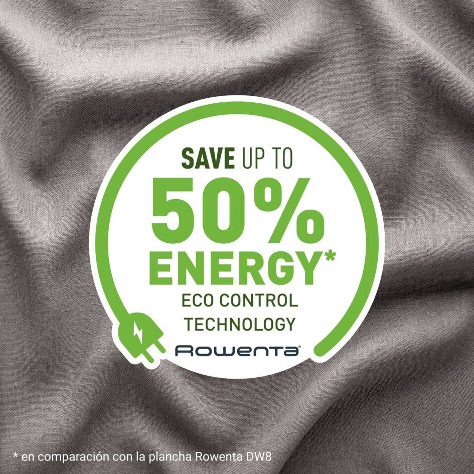 Energy Force 70 de Rowenta, Plancha de vapor, potente golpe de vapor de 200&nbsp;g/min, ahorro de energía