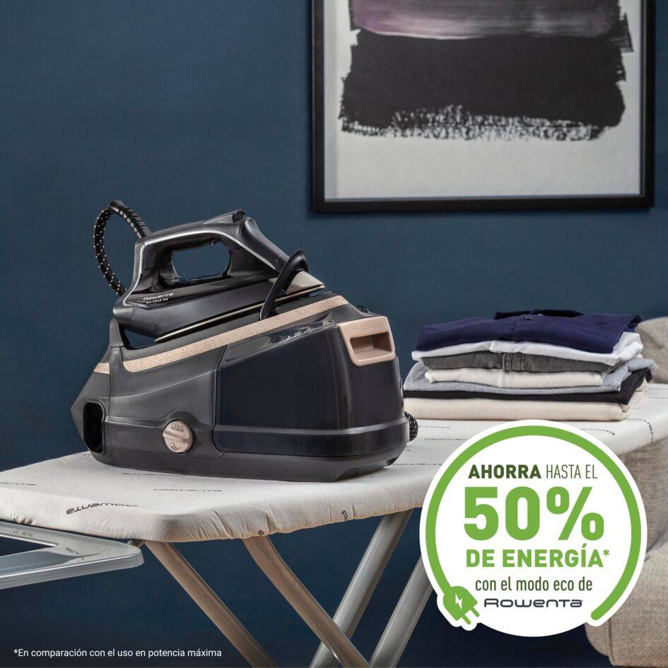 Eco Steam Pro, Centro de planchado, 8 bares, golpe de 580 g/min, modo Eco