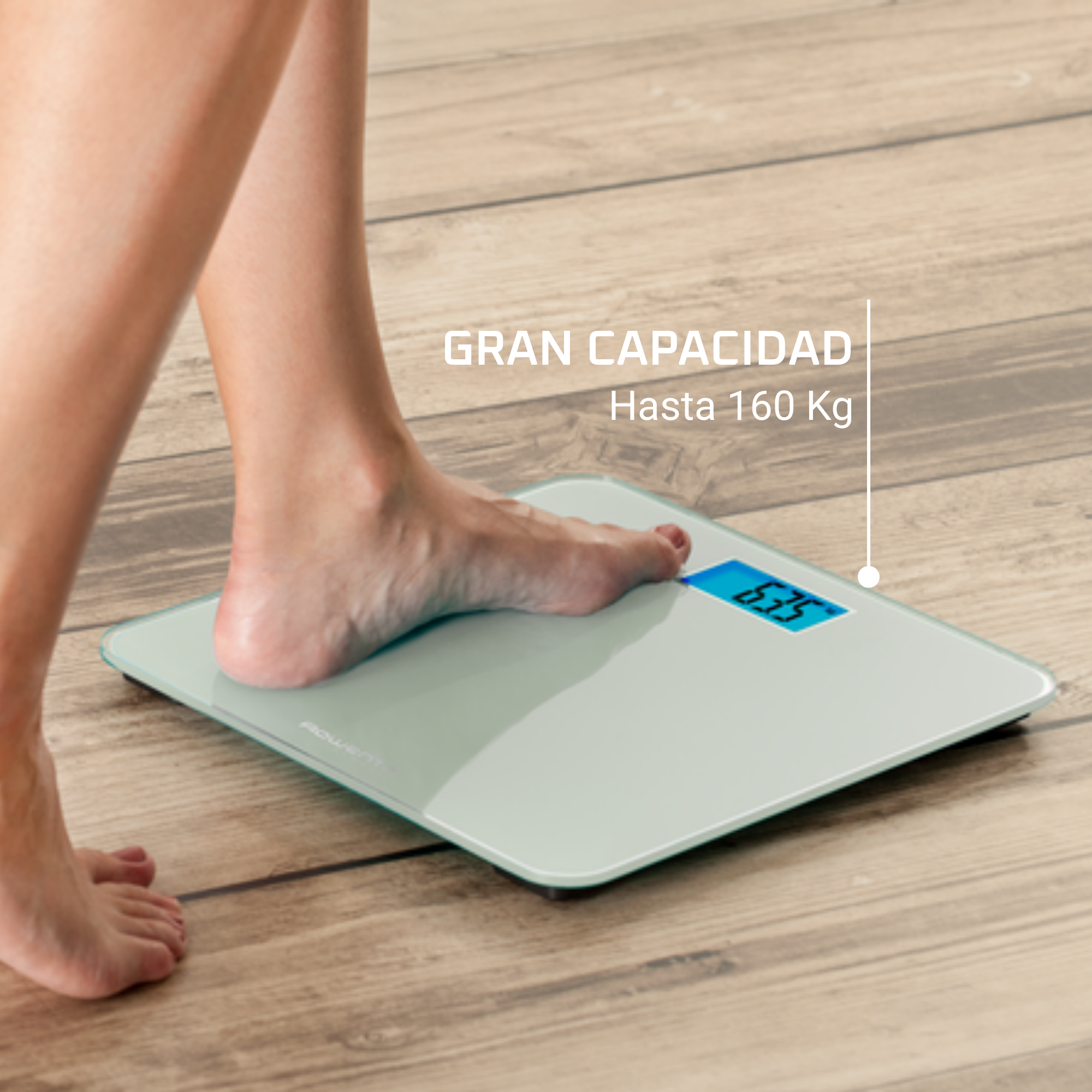 Classic, báscula digital, blanca