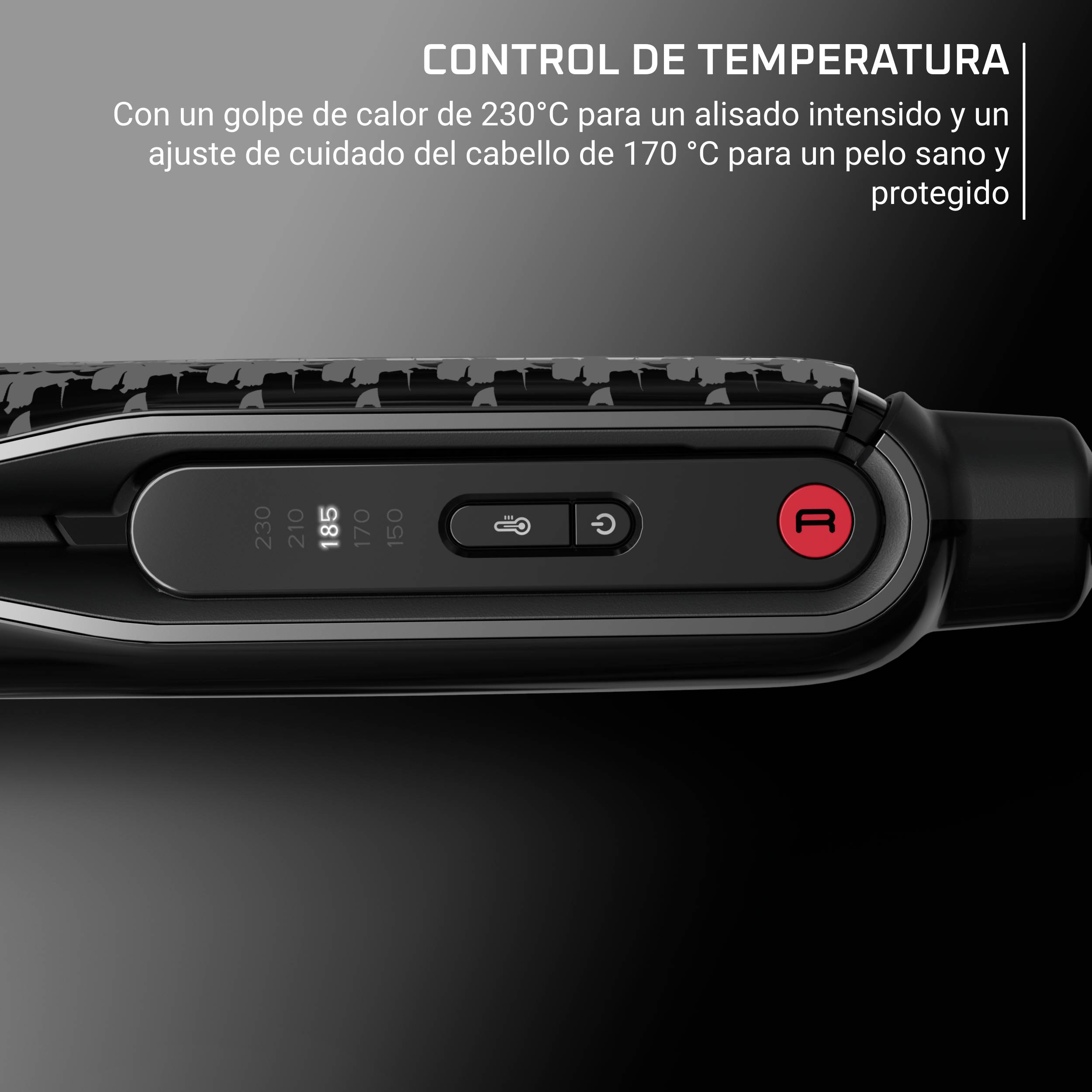 Thermostyle Karl Lagerfeld, Plancha de pelo, Alisado y rizado 2 en 1, Tecnología Iónica