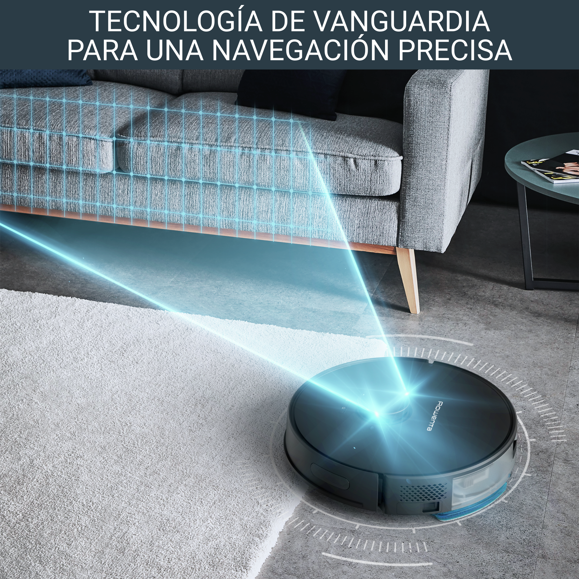 X-Plorer Serie 75 S+, Robot aspirador, Sistema de autovaciado, Limpieza 4 en 1, Navegación láser, Negro