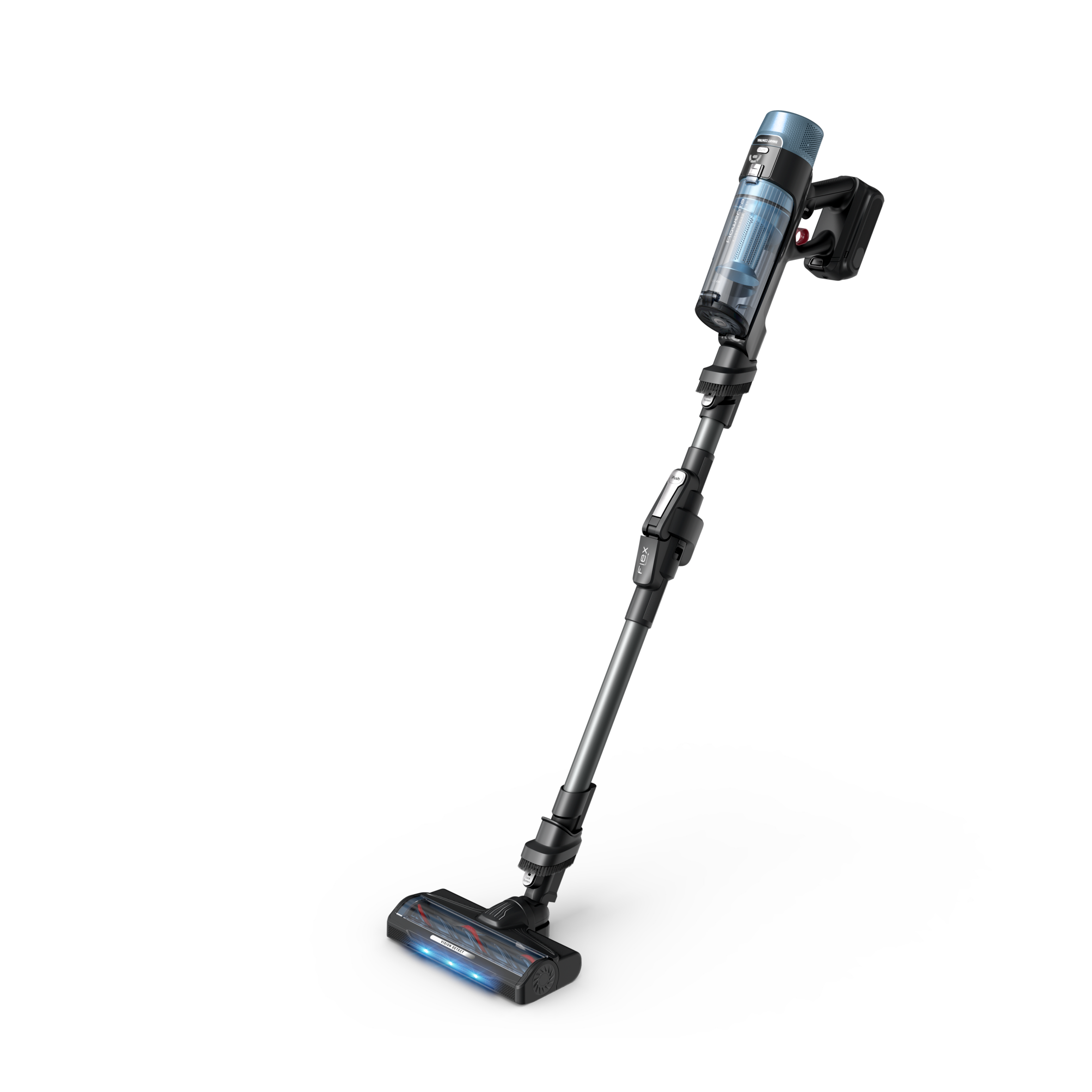 X-Force Flex 10.80 de Rowenta, Aspiradora Sin Cable, Limpieza Profunda, 120 AW, con LEDs azules, Modelo Animal Aqua