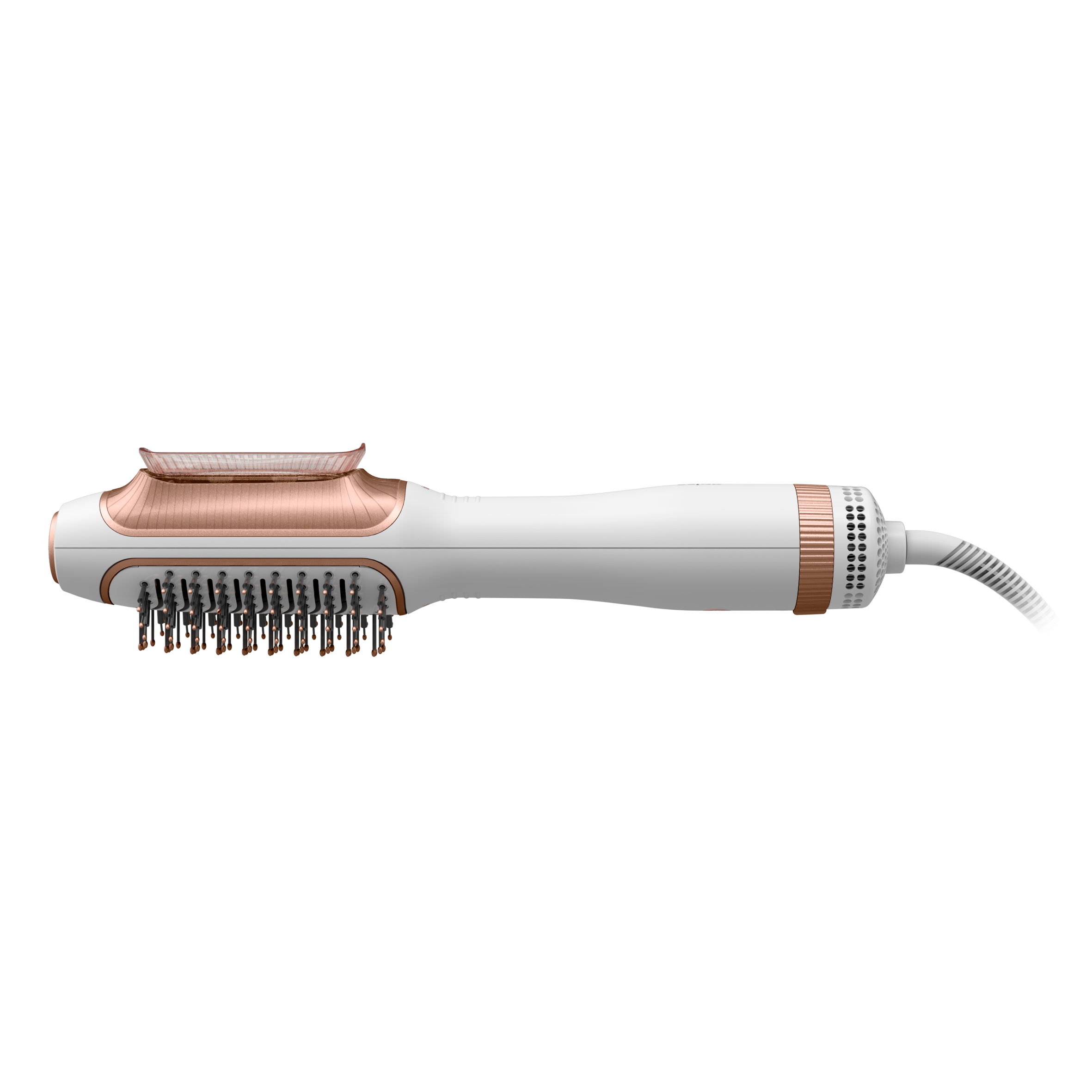 Reverso, Secador de pelo y cepillo de aire caliente 2 en 1, Peinado y presecado óptimos, Función Care, Blanco
