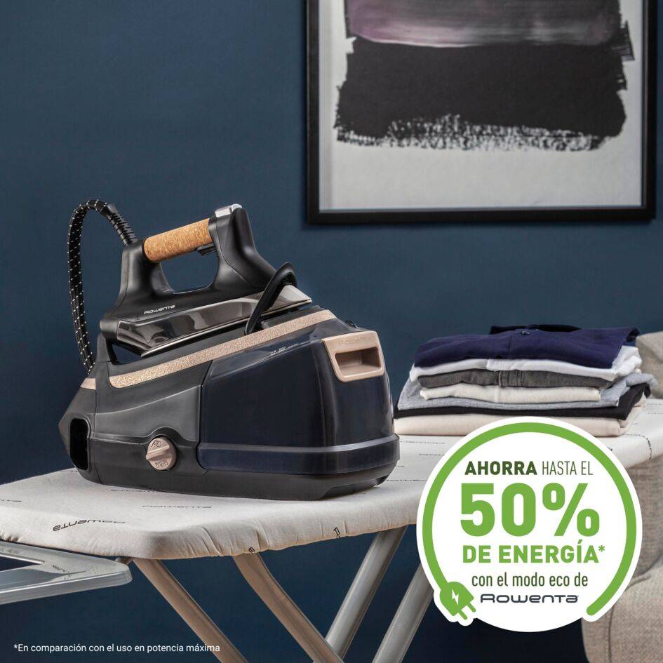 Eco Steam Pro, Centro de planchado, 7,8 bares, Golpe de 600 g/min, modo Eco