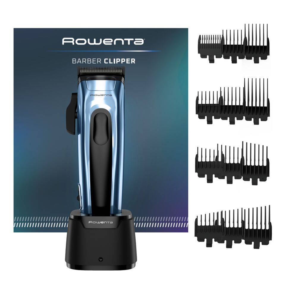 Cortapelos Barber Experience de Rowenta, Recubrimiento de carbono tipo diamante (DLC), Gran autonomía