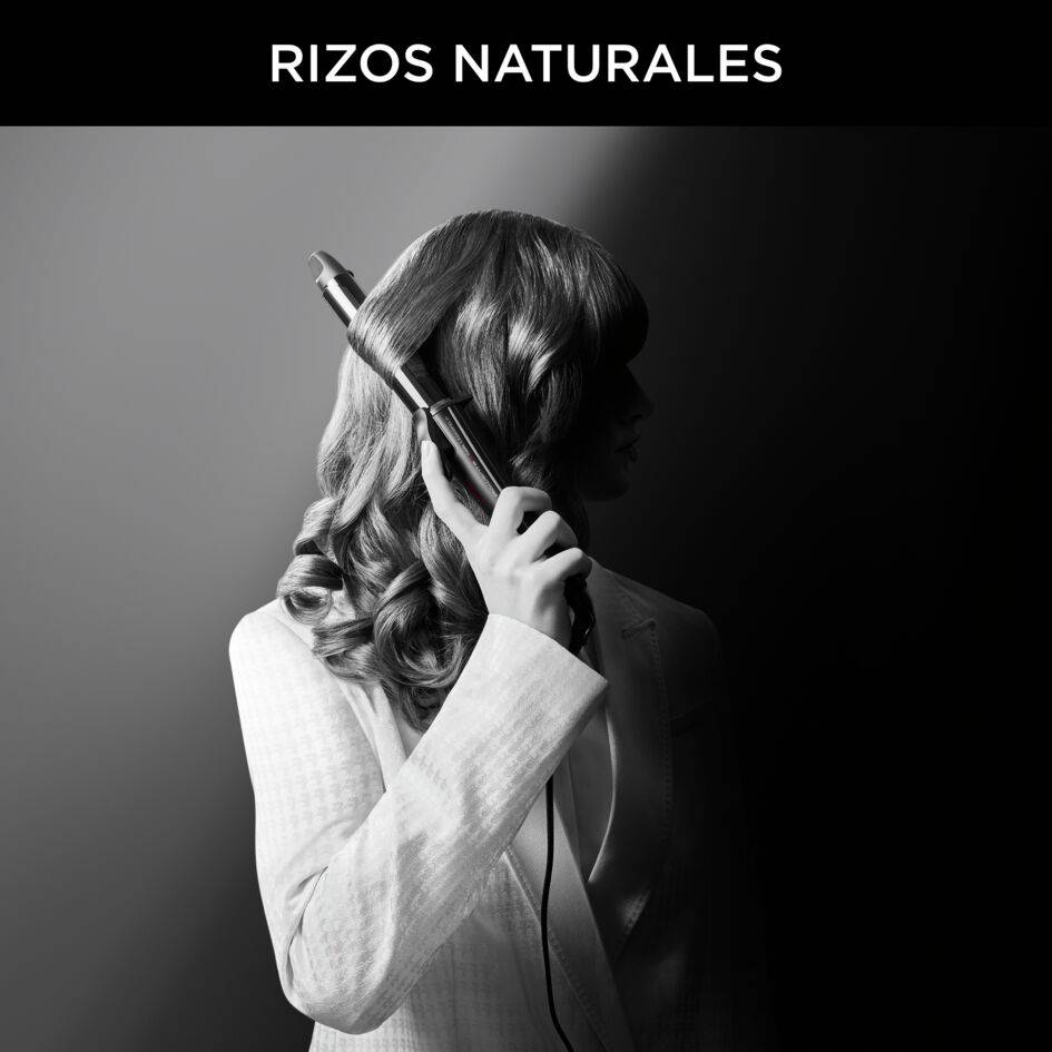 Tenacilla Karl Lagerfeld, Tenacilla de 25 mm, Rizos definidos, Ondas sueltas, Brillo radiante