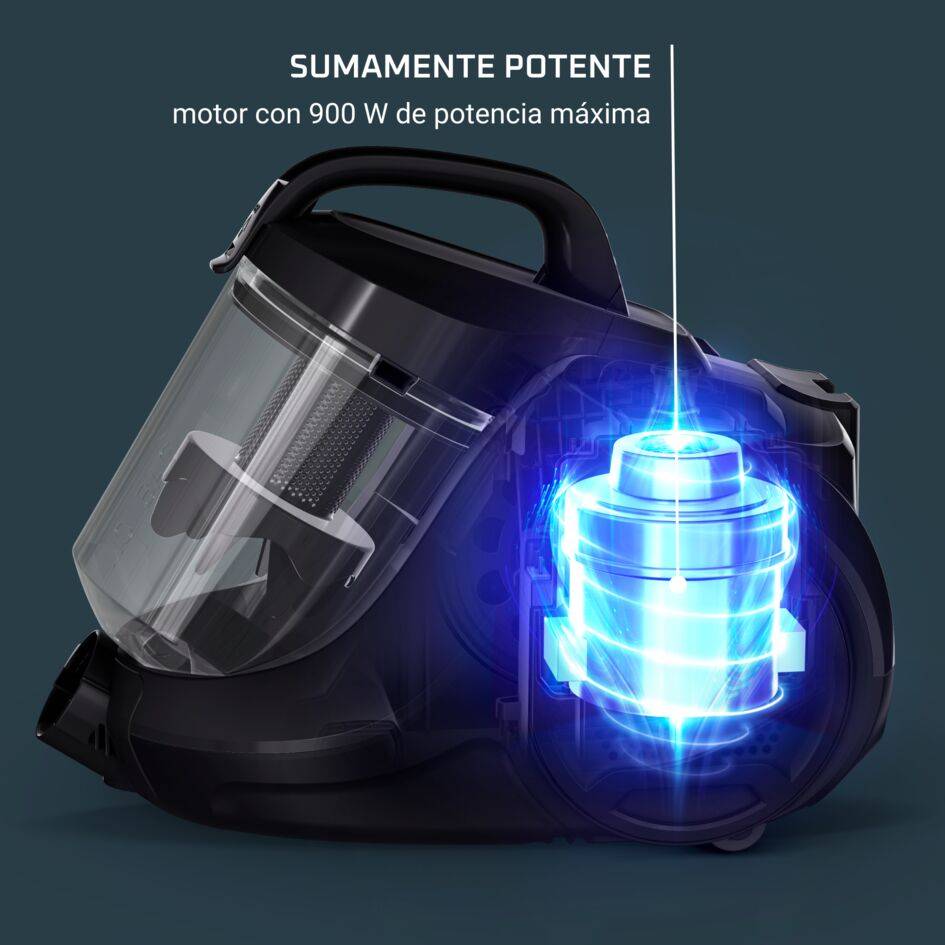 Swift Power Cyclonic, Aspiradora sin bolsa, 900 W, Diseño compacto