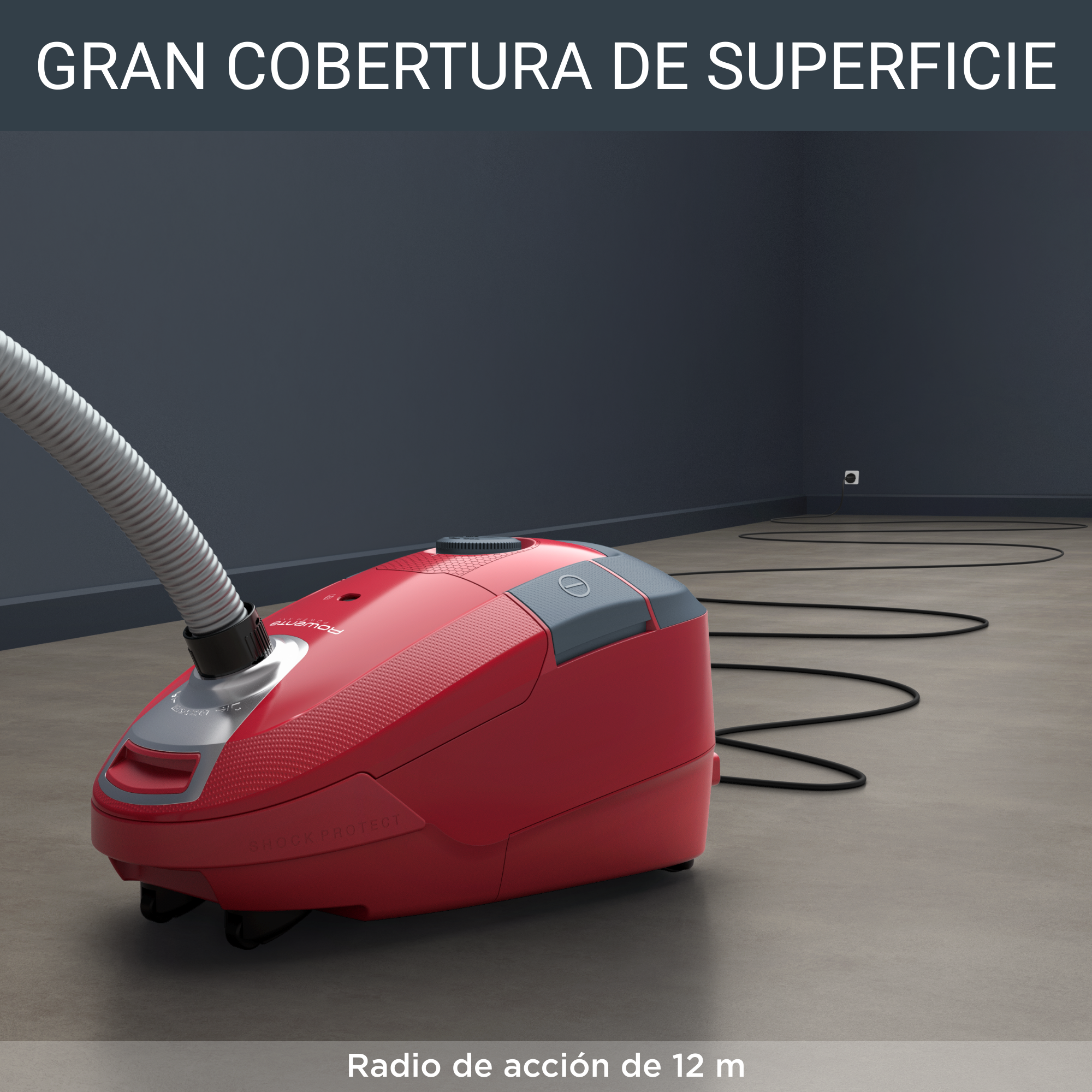 POWER XXL ROJO Y GRIS HOME & CAR + 3 ACCESORIOS