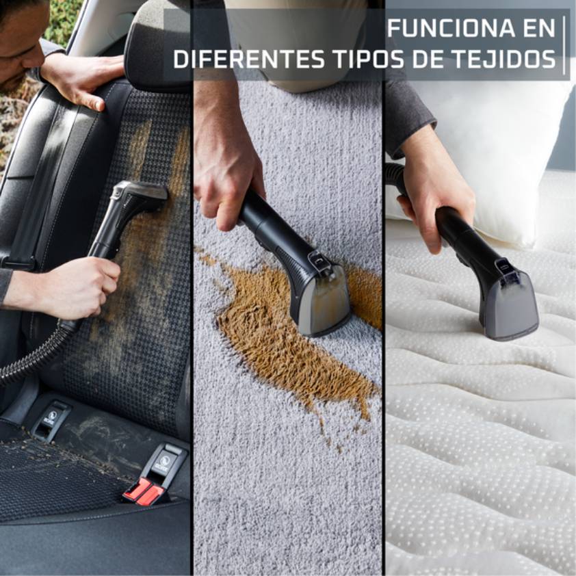 Promo Pack Clean It de Rowenta, Aspirador De Tapicerías + Solución de limpieza para tapicerías y moquetas